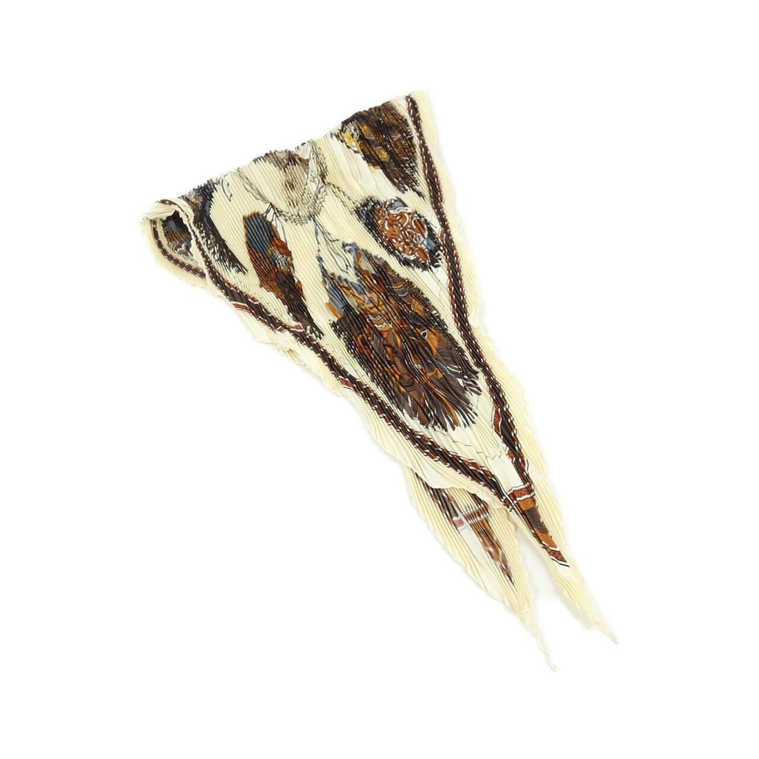 Hermes pleated scarf muffler: --- Catalog ---Category: SizeSize (LxW): 88.5cm x 88.5cm / 34.84'' x 34.84''Category: DesignType: ScarfColor: WhiteGender: Women,MenMaterial: Silk Category: GeneralBrand: Hermes--- Item List ---Sectio