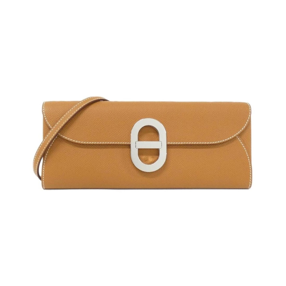 Hermes Hermès Maillon To Go 084021CK Shoulder Wallet: --- Catalog ---Category: SizeSize (HxWxD): 10cm x 24cm x 3cm / 3.93'' x 9.44'' x 1.18''Category: DesignType: Chain/Shoulder walletColor: Brown, Gold brownGender: Women,MenMaterial: Epsom leather Categ