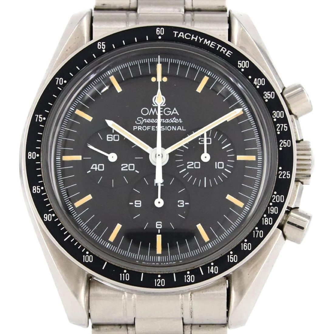 Omega Speedmaster Professional 3590.50 ST145-022 Stainless Steel Watch, Manual Winding: --- Catalog ---Category: SizeWrist Size: 18cm / 7.08''Case Diameter: 42mm / 1.65''Category: DesignType: WristwatchGender: MenColor (Dial): BlackMaterial (Band): Stainless steelMaterial (Case):