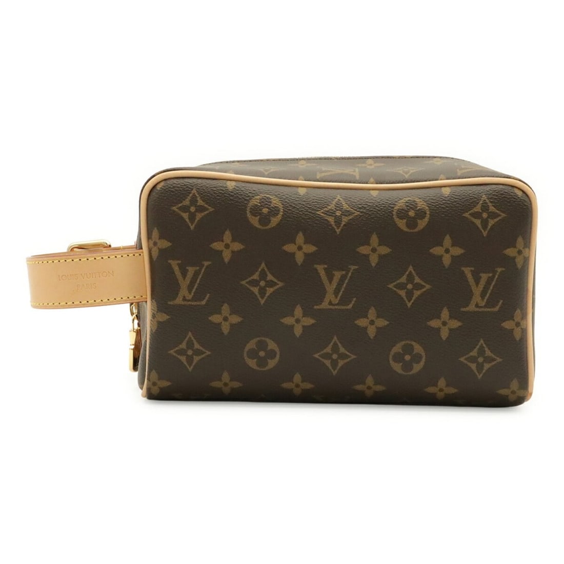 LOUIS VUITTON Louis Vuitton Monogram Locker Dopp Kit Second Bag Clutch Handbag Pouch M83112: --- Catalog ---Category: SizeSize (HxWxD): 13cm x 22cm x 12cm / 5.11'' x 8.66'' x 4.72''Category: DesignType: Clutch bag, Handbag, PouchColor: BrownGender: WomenMaterial: Monogram Category: GeneralMPN