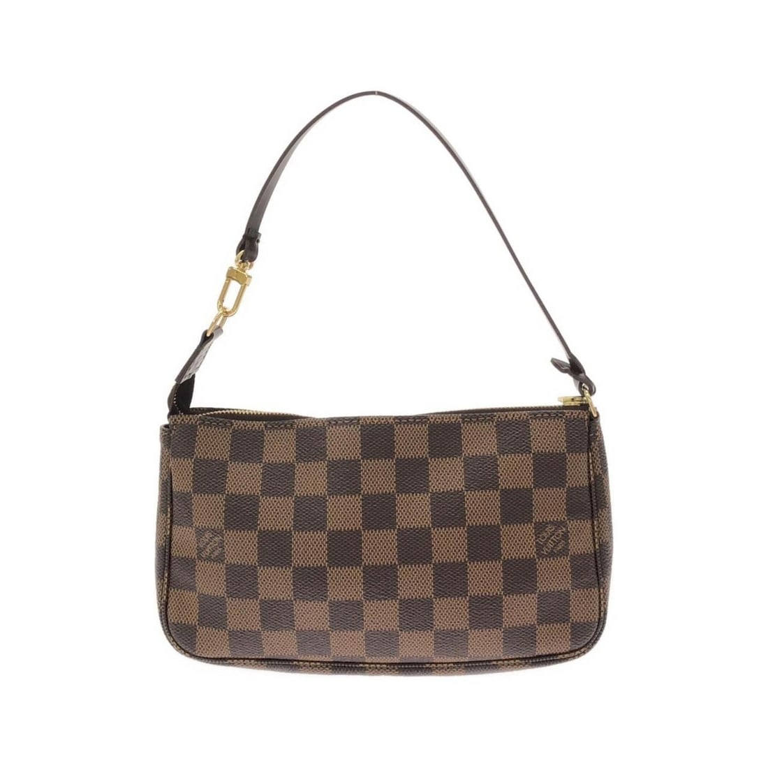 Louis Vuitton Damier Pochette Accessoires N51985 Accessory Pouch: --- Catalog ---Category: SizeWeight: 110g / 3.88oz.Size (HxWxD): 13cm x 22cm x 4cm / 5.11'' x 8.66'' x 1.57''Handle Length: 33cm / 12.99''Category: DesignType: PochetteColor: EbeneGender: WomenMateria