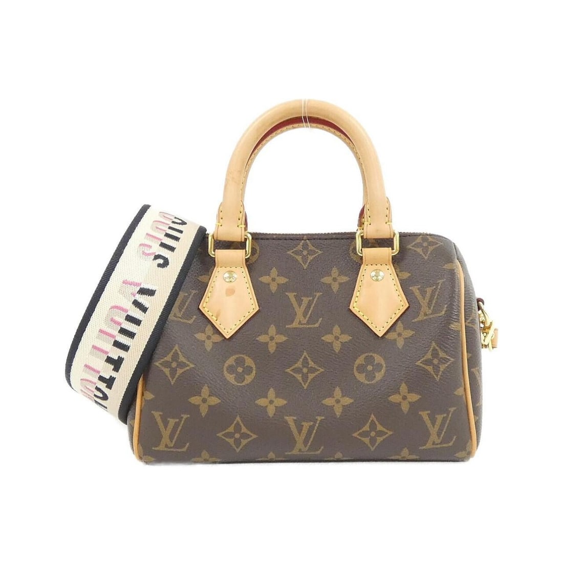 Louis Vuitton Monogram Speedy Bandoulière 20cm M45957 Boston Bag: --- Catalog ---Category: SizeSize (HxWxD): 15cm x 21cm x 12cm / 5.9'' x 8.26'' x 4.72''Category: DesignType: Boston bagColor: Black, MarronGender: Men,WomenMaterial: Coated canvas Hardware Color: Gold
