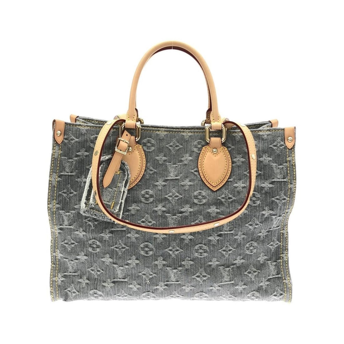 Louis Vuitton Monogram Denim OnTheGo MM M13189 Handbag: --- Catalog ---Category: SizeSize (HxWxD): 26.5cm x 34.5cm x 15cm / 10.43'' x 13.58'' x 5.9''Category: DesignType: HandbagColor: GrayGender: Women,MenMaterial: Denim Category: GeneralMPN: M13189Brand: