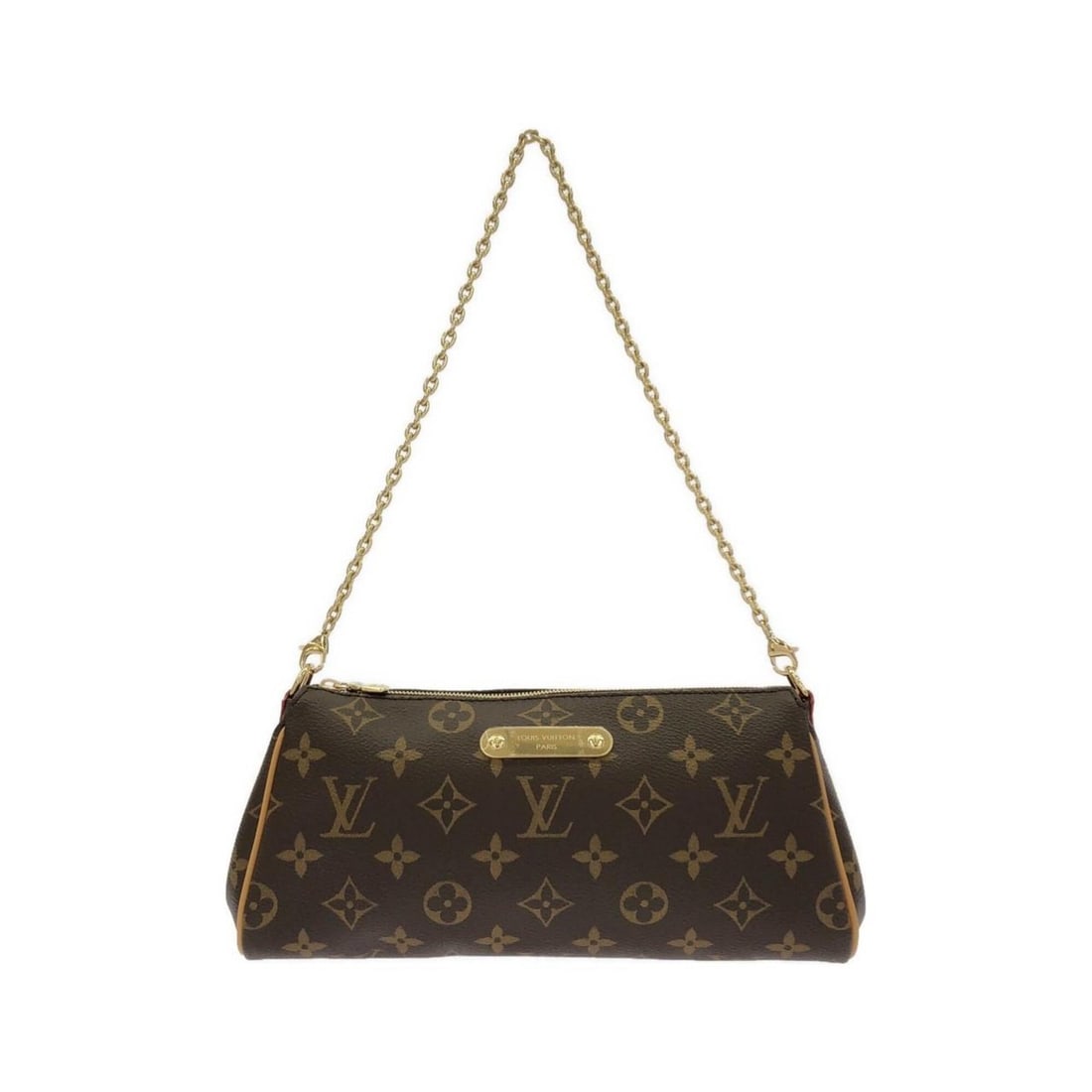 Louis Vuitton Monogram Pochette Eva M13567 Shoulder Bag: --- Catalog ---Category: SizeSize (HxWxD): 12cm x 25cm x 3cm / 4.72'' x 9.84'' x 1.18''Category: DesignType: Pochette, Shoulder bagColor: MarronGender: Men,WomenMaterial: Coated canvas Hardware Color: