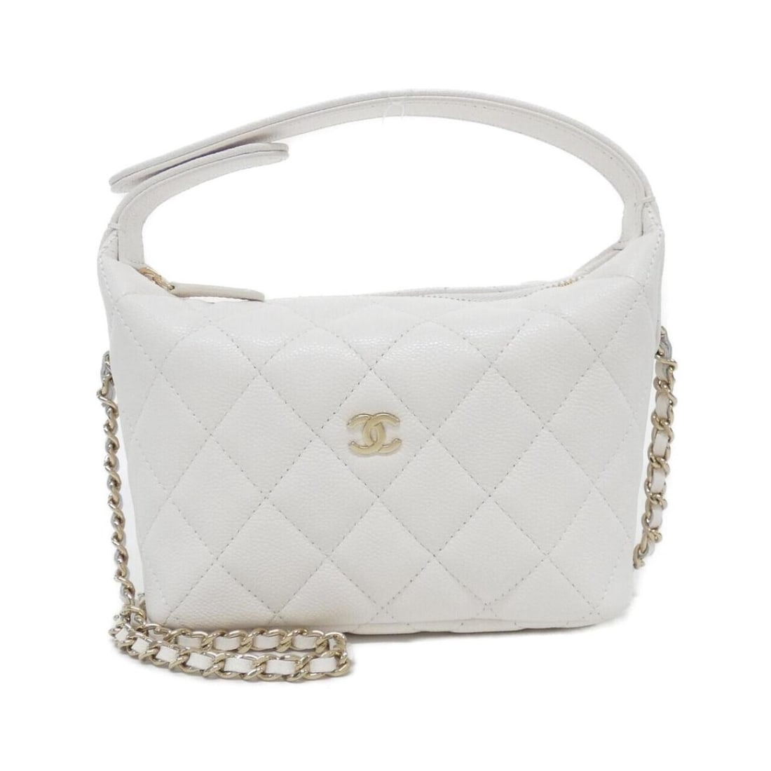 Chanel Timeless Classic Line AP4386 Handbag: --- Catalog ---Category: SizeSize (HxWxD): 12cm x 16cm x 6cm / 4.72'' x 6.29'' x 2.36''Category: DesignType: HandbagColor: WhiteGender: WomenMaterial: Grained Calfskin Hardware Color: GoldCategory: