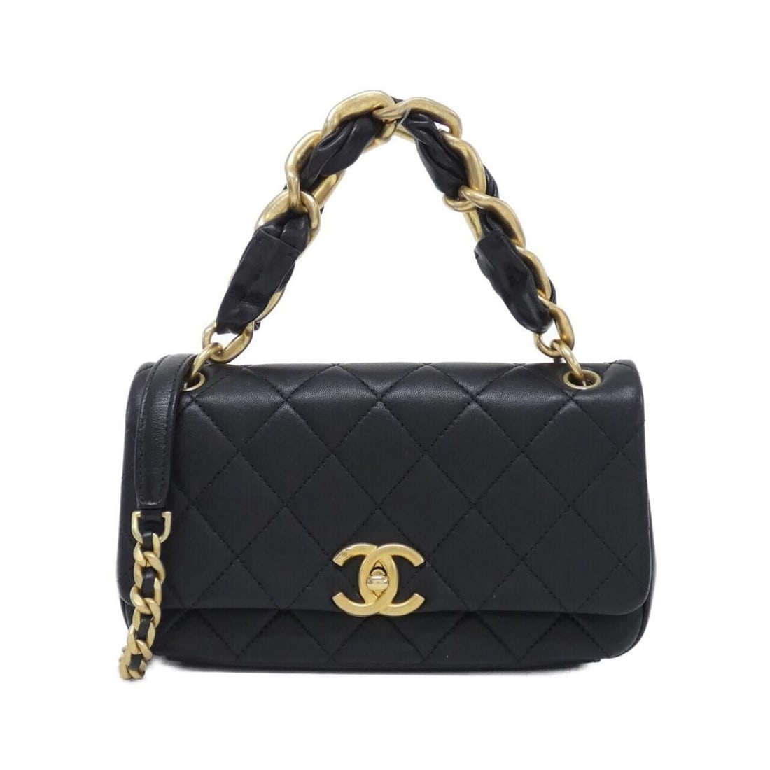 Chanel AS2388 handbag: --- Catalog ---Category: SizeSize (HxWxD): 12cm x 22.5cm x 6cm / 4.72'' x 8.85'' x 2.36''Category: DesignType: HandbagColor: BlackGender: WomenMaterial: Leather Hardware Color: Matte goldLeather/Fur