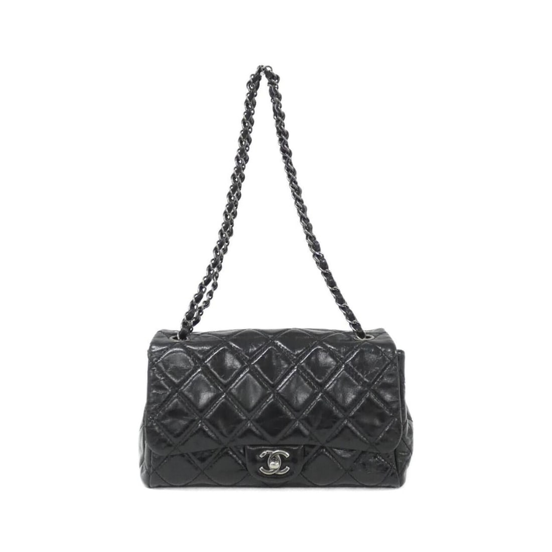 Chanel 90615 Shoulder Bag: --- Catalog ---Category: SizeSize (HxWxD): 15cm x 25cm x 12cm / 5.9'' x 9.84'' x 4.72''Category: DesignType: Shoulder bagColor: BlackGender: WomenMaterial: Leather Leather/Fur Type: CalfskinCategory: