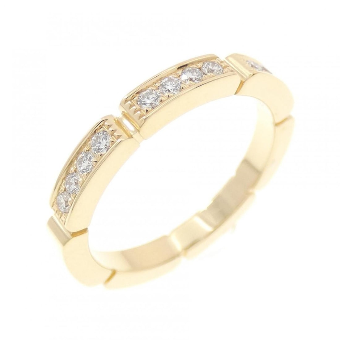 Cartier Maillon Panthère Half-Diamond Ring: --- Catalog ---Category: SizeUS Size: 5.5Brand Size: 50Category: DesignType: Band ringStone: DiamondGender: WomenMaterial: Yellow gold (18K)Category: GeneralMPN: B4221100Brand: Cartier--- Item List --