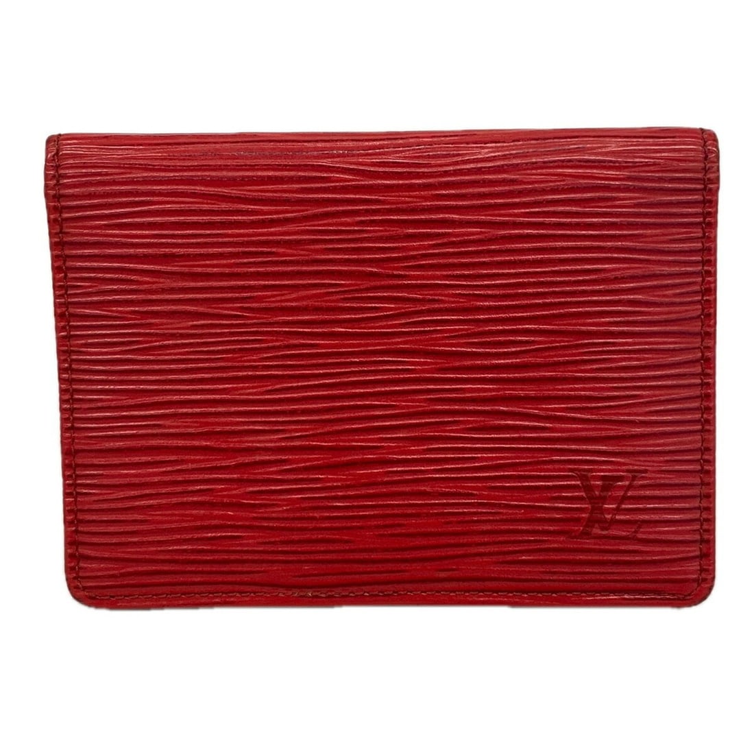 Louis Vuitton Business Card Holder/Card Case, Epi Leather, Porte 2 Cartes Vertical, M63207,: --- Catalog ---Category: DesignType: Card caseColor: Castilian redGender: WomenCategory: GeneralMPN: M63207Brand: Louis VuittonCategory: Physical PropertiesSize (HxWxD): 8.5cm x 11.5cm x 5mm / 3.34''