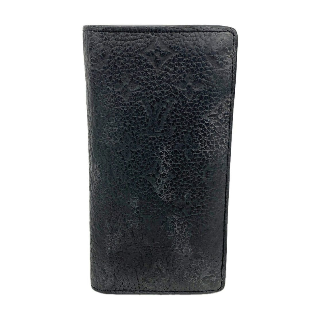Louis Vuitton Monogram Taurillon Leather Long Wallet, Portefeuille Brazza, M69038, Black, Men's: --- Catalog ---Category: SizeSize (HxWxD): 19cm x 10cm x 2cm / 7.48'' x 3.93'' x 0.78''Category: DesignType: Long wallet (bi-fold)Color: BlackGender: MenCategory: GeneralMPN: M69038Brand: Louis Vuitto