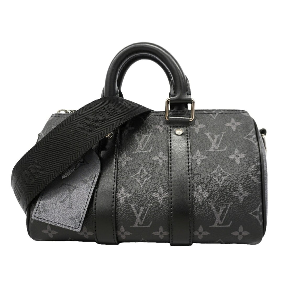 Louis Vuitton Monogram Eclipse Reverse Keepall Bandoulière 25 Handbag M46271 Black Gray 2-way bag (1 of 11)