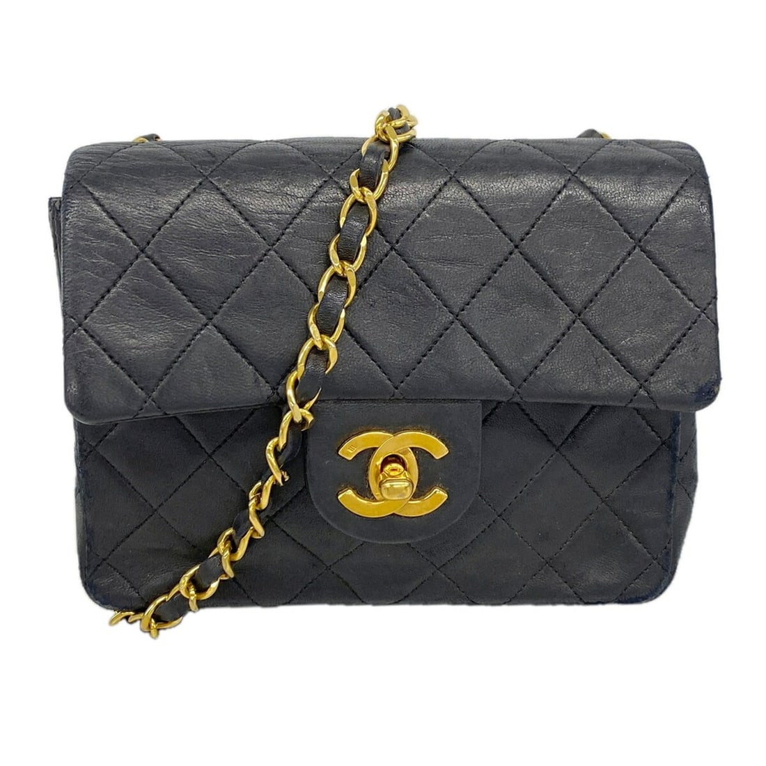 Chanel Mini Matelassé Chain Shoulder Bag, Lambskin, Black, Women's: --- Catalog ---Category: SizeSize (HxWxD): 14.5cm x 17cm x 6cm / 5.7'' x 6.69'' x 2.36''Category: DesignType: Shoulder bagColor: BlackGender: WomenMaterial: Leather Hardware Color: GoldLeather/Fur Typ