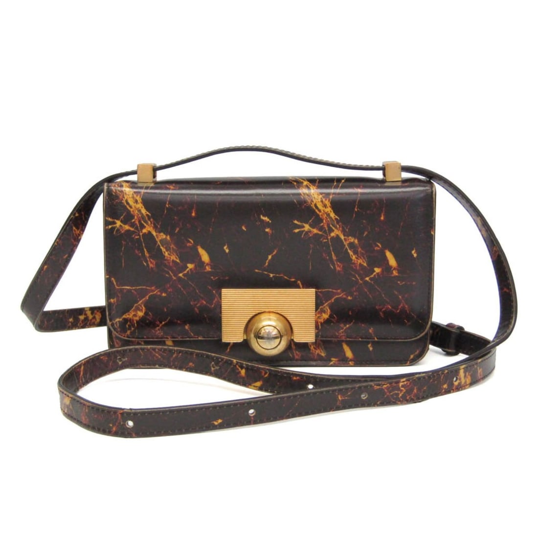 Bottega Veneta Mini The Classic Women's Leather Crossbody Bag,Shoulder Bag Brown,Yellow (1 of 20)