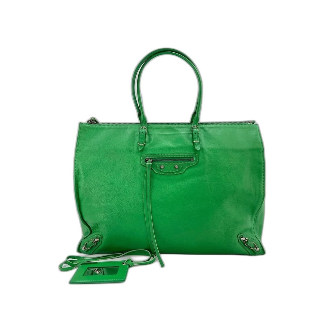 Balenciaga Paper A4 Tote Shoulder Bag, Green: --- Catalog ---Category: DesignType: Shoulder bagColor: GreenGender: WomenMaterial: Paper Category: GeneralBrand: Balenciaga--- Item List ---Section: ConditionRanking: Rank AB Used - Traces of usage, 