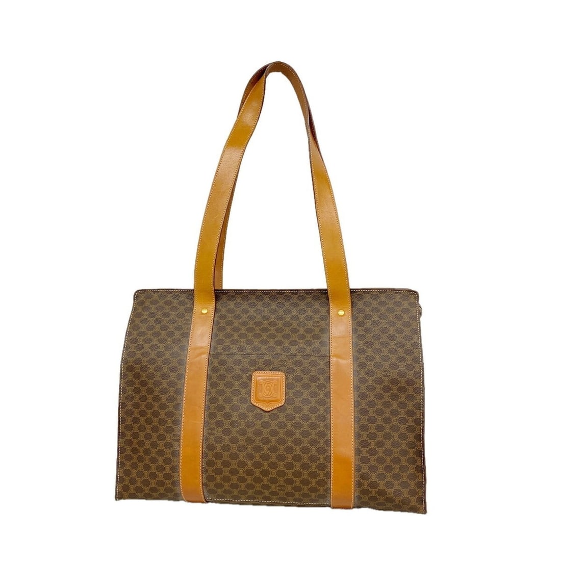 Celine Macadam Tote Bag, Brown, Women's (1 of 10)