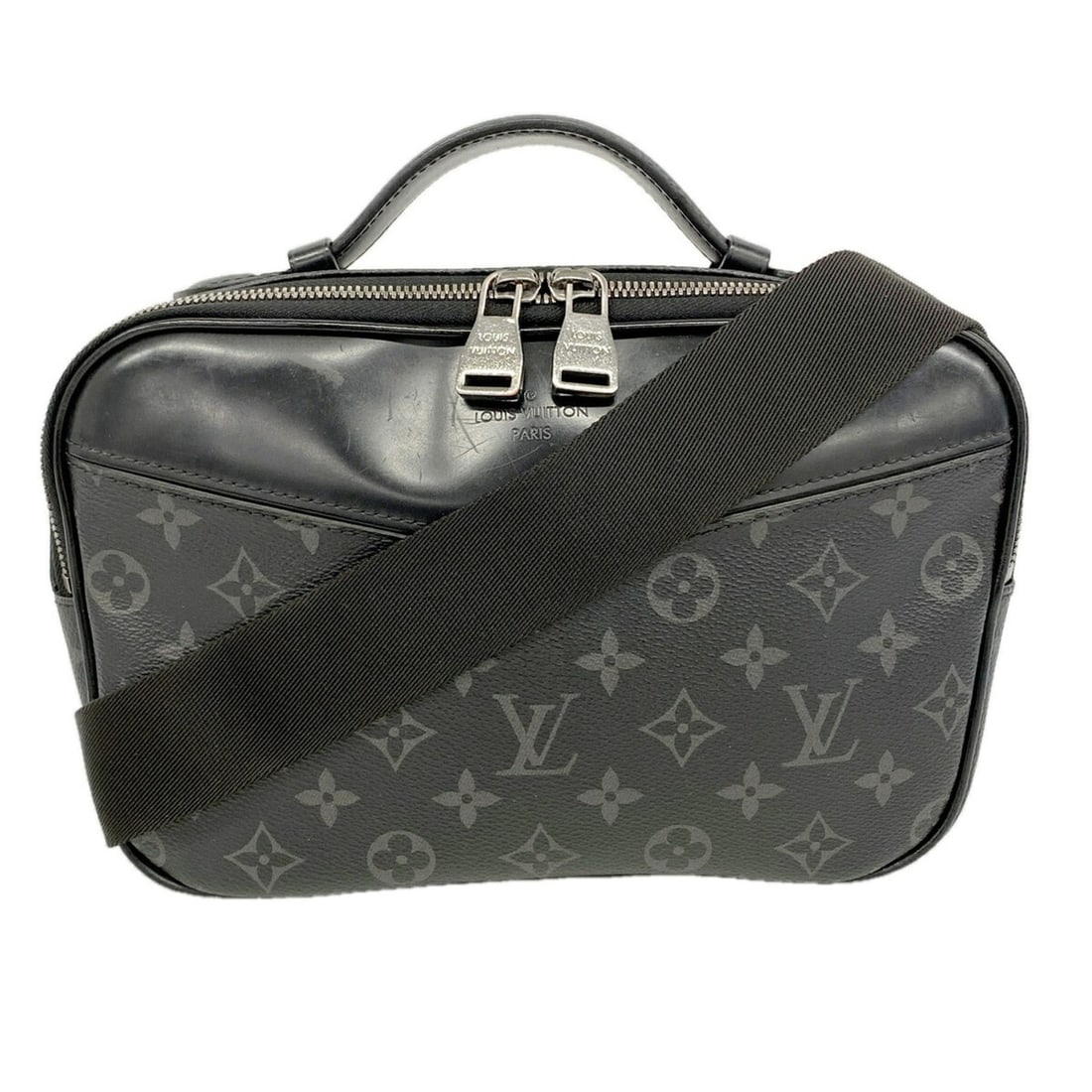 Louis Vuitton Monogram Eclipse Bumbag M42906 Black Men's Bag (1 of 12)