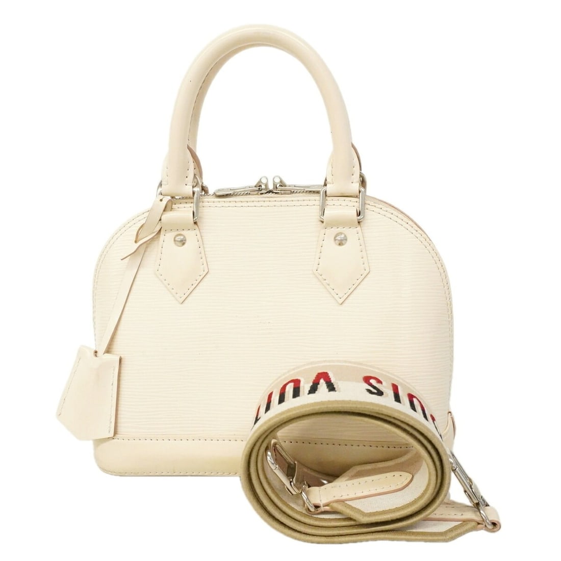 Louis Vuitton Alma BB Epi Leather Handbag M58706 Quartz 2-way Bag for Women: --- Catalog ---Category: SizeSize (HxWxD): 17.5cm x 23cm x 11cm / 6.88'' x 9.05'' x 4.33''Category: DesignType: HandbagColor: WhiteGender: WomenCategory: GeneralMPN: M58706Brand: Louis Vuitton--- Item