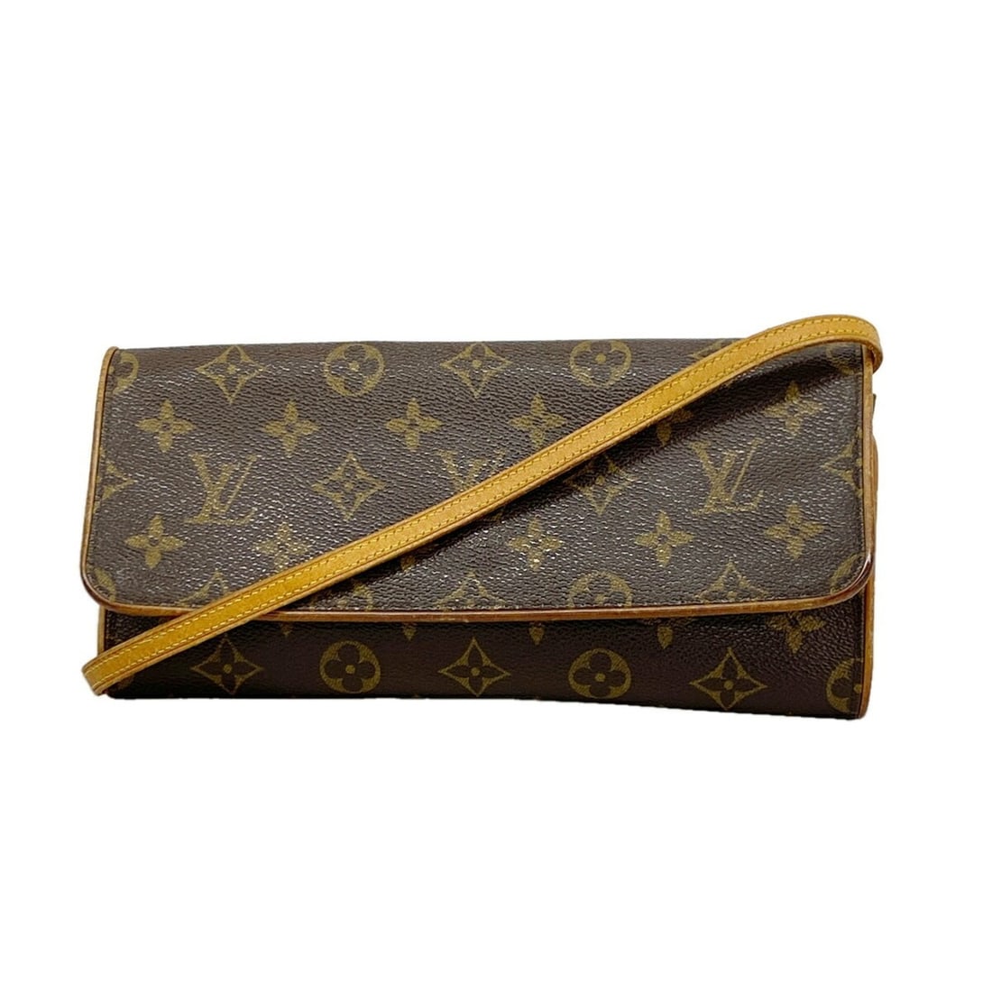 Louis Vuitton Monogram Pochette Twin GM Shoulder Bag M51852 Brown Women's: --- Catalog ---Category: SizeSize (HxWxD): 12cm x 24cm x 2.5cm / 4.72'' x 9.44'' x 0.98''Category: DesignType: Shoulder bagColor: BrownGender: WomenCategory: GeneralMPN: M51852Brand: Louis Vuitton--- 