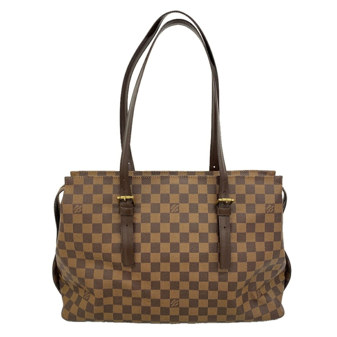 Louis Vuitton Damier Chelsea Shoulder Bag N51119 Ebene (Women's): --- Catalog ---Category: SizeSize (HxWxD): 28cm x 40cm x 14cm / 11.02'' x 15.74'' x 5.51''Category: DesignType: Shoulder bagColor: EbeneGender: WomenCategory: GeneralMPN: N51119Brand: Louis Vuitton---