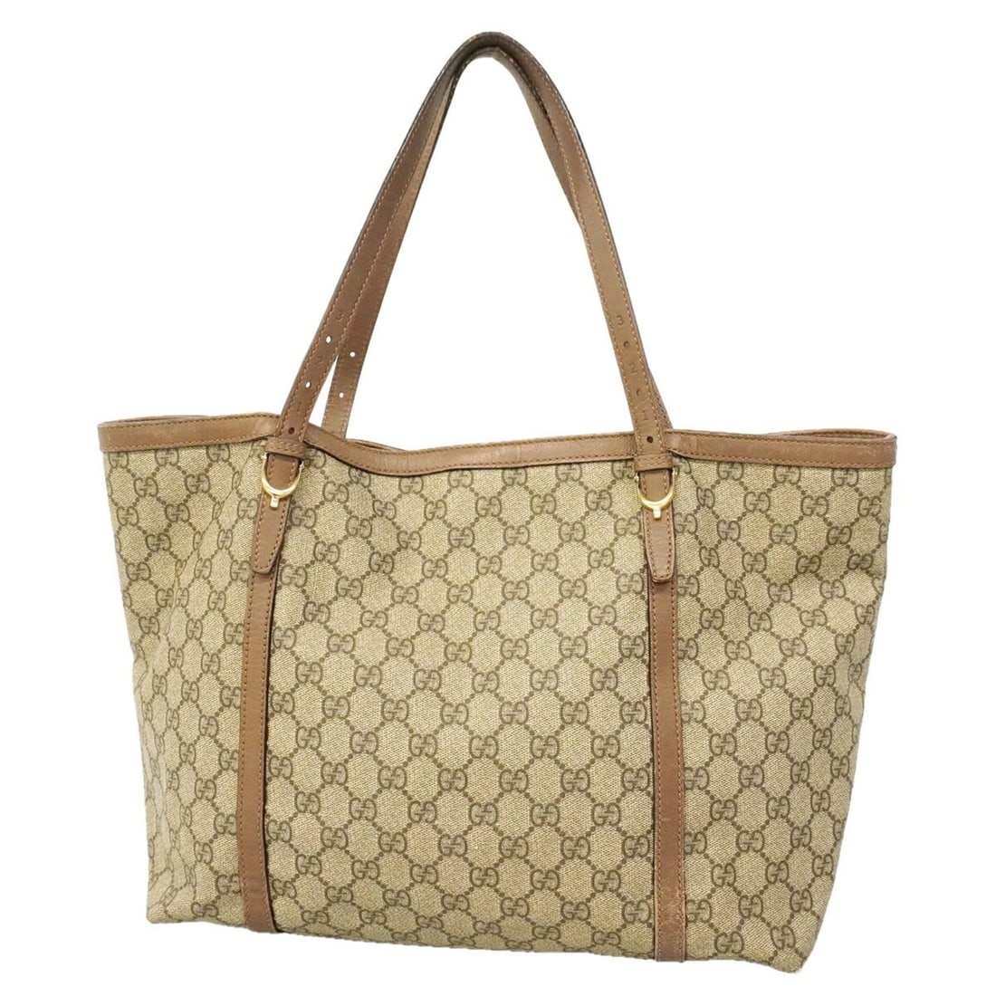 Gucci GG Supreme Tote Bag 309613 Brown Women's: --- Catalog ---Category: SizeSize (HxWxD): 28cm x 34cm x 15cm / 11.02'' x 13.38'' x 5.9''Category: DesignType: Tote bagColor: BrownGender: WomenMaterial: PVC Hardware Color: GoldCategory: GeneralMPN: 