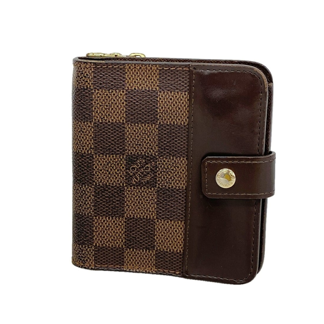 Louis Vuitton Damier Compact Zip Wallet N61668 (Women's): --- Catalog ---Category: SizeSize (HxWxD): 11cm x 10.5cm x 3cm / 4.33'' x 4.13'' x 1.18''Category: DesignType: Wallet (bi-fold)Color: Damier CanvasGender: WomenCategory: GeneralMPN: N61668Brand: Louis