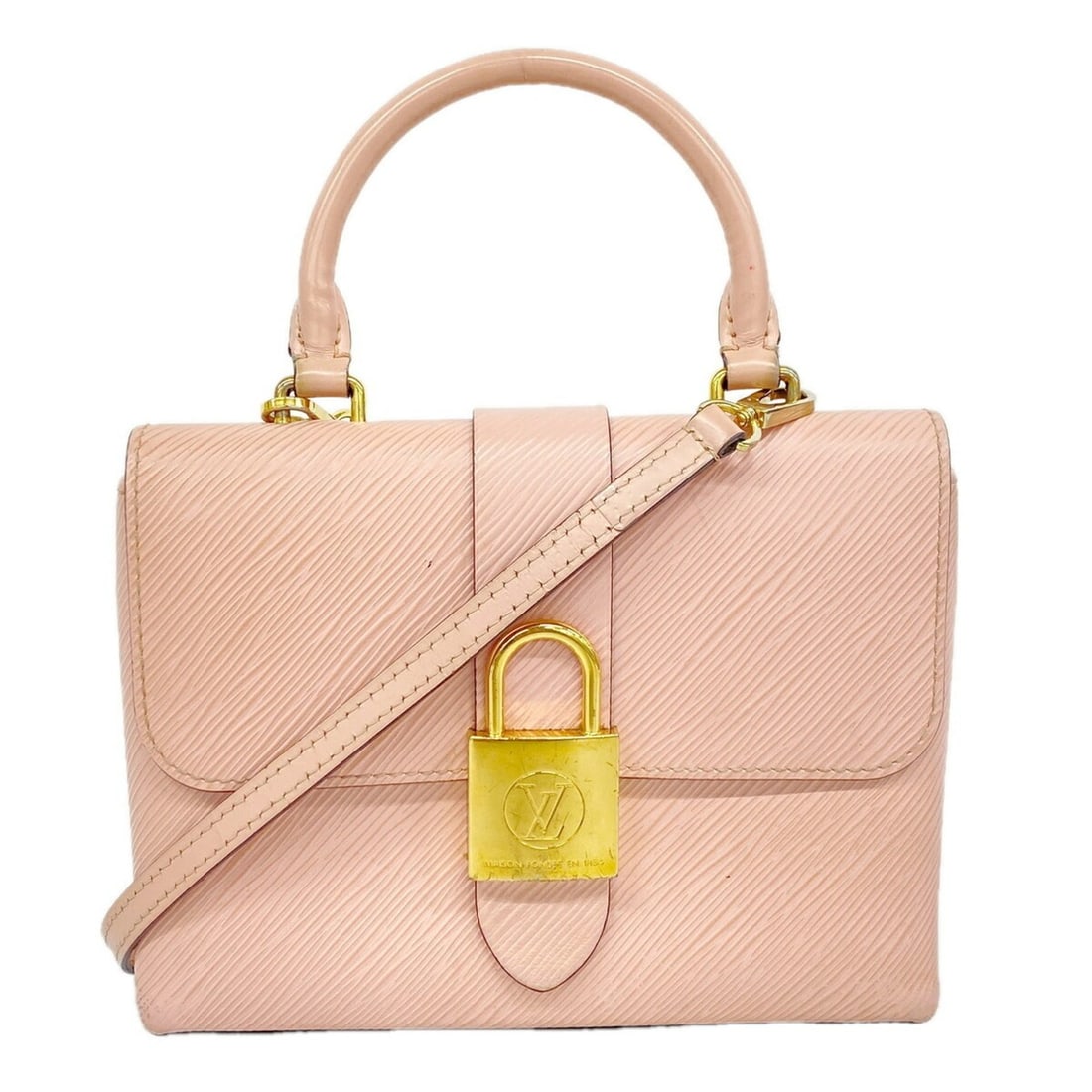 Louis Vuitton Epi Rocky BB Handbag M52879 Rose Ballerine 2-way bag for women (1 of 20)