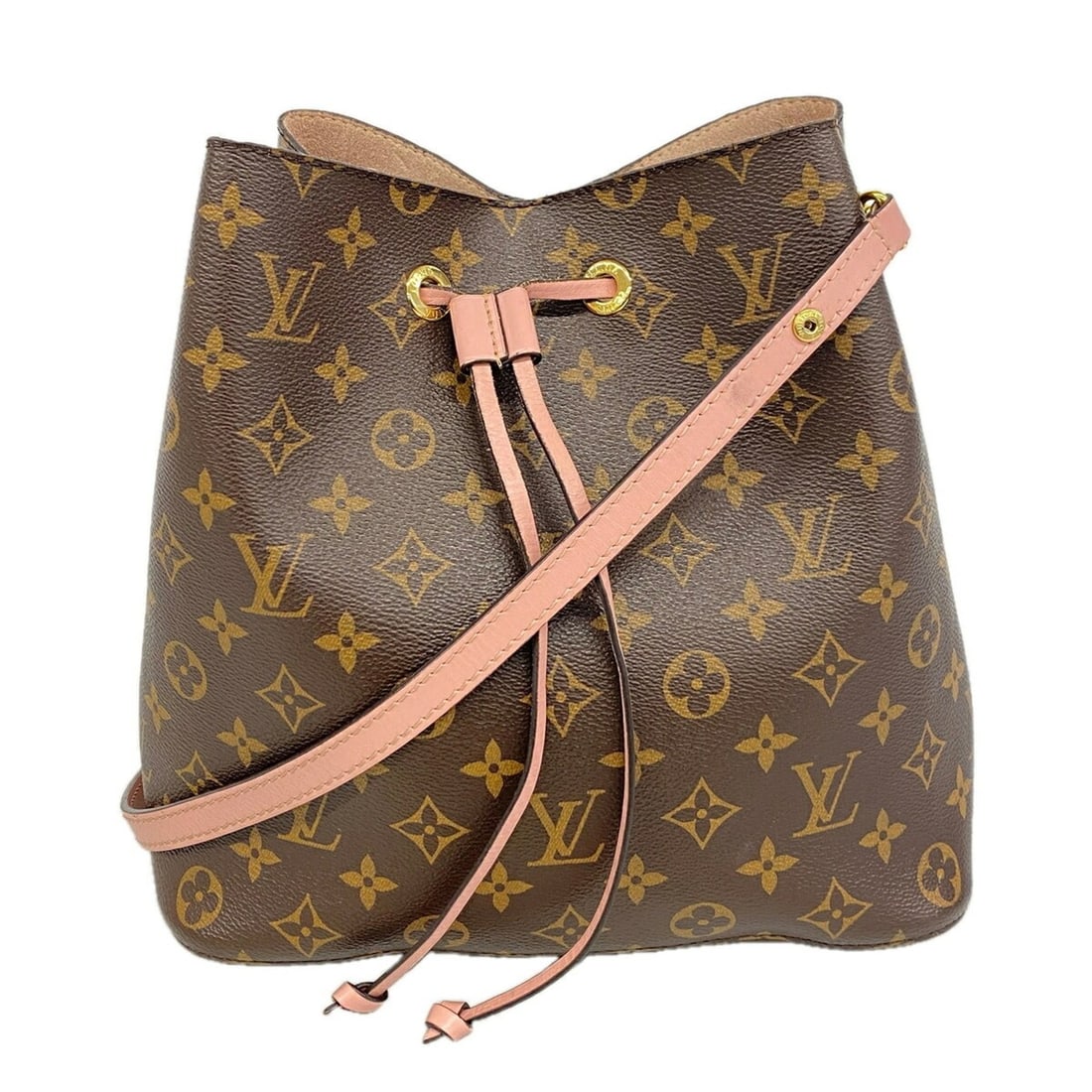 Louis Vuitton Monogram NeoNoe Shoulder Bag M44022 Brown Rose Poudre (Women's): --- Catalog ---Category: SizeSize (HxWxD): 25.5cm x 25cm x 17cm / 10.03'' x 9.84'' x 6.69''Category: DesignType: Shoulder bagColor: Brown, Rose PoudreGender: WomenCategory: GeneralMPN: M44022Brand: Lo