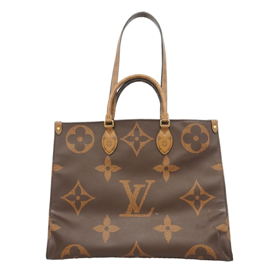 Louis Vuitton Monogram Giant Reverse OnTheGo GM Tote Bag M44576 Brown 2-way bag for women: --- Catalog ---Category: SizeSize (HxWxD): 32cm x 41cm x 17cm / 12.59'' x 16.14'' x 6.69''Category: DesignType: Tote bagColor: BrownGender: WomenCategory: GeneralMPN: M44576Brand: Louis Vuitton--- Ite