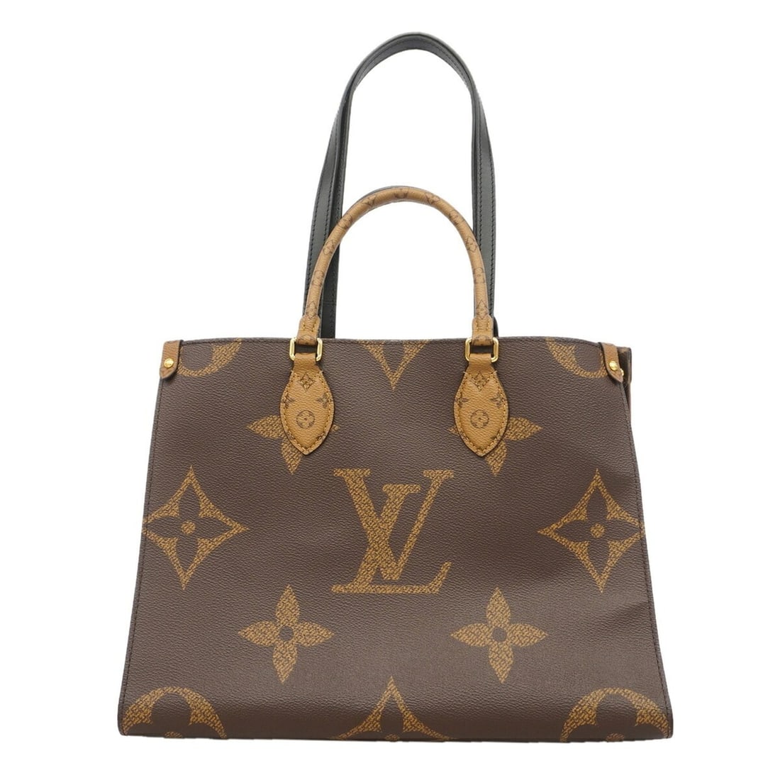 Louis Vuitton Monogram Giant Reverse OnTheGo MM Tote Bag M45321 Brown 2-way bag for women: --- Catalog ---Category: SizeSize (HxWxD): 27cm x 34cm x 15cm / 10.62'' x 13.38'' x 5.9''Category: DesignType: Tote bagColor: BrownGender: WomenCategory: GeneralMPN: M45321Brand: Louis Vuitton--- Item