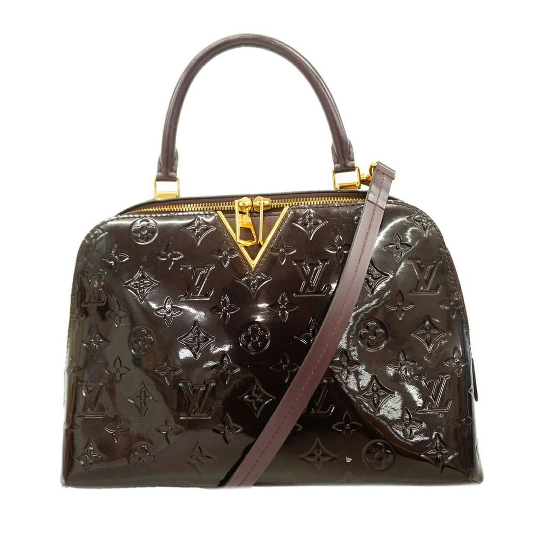 Louis Vuitton Vernis Melrose Handbag M42693 Amarante 2-way bag for women OP018332: --- Catalog ---Category: SizeSize (HxWxD): 21cm x 31cm x 14.5cm / 8.26'' x 12.2'' x 5.7''Category: DesignType: HandbagColor: AmaranteGender: WomenCategory: GeneralMPN: M42693Brand: Louis Vuitton--- It
