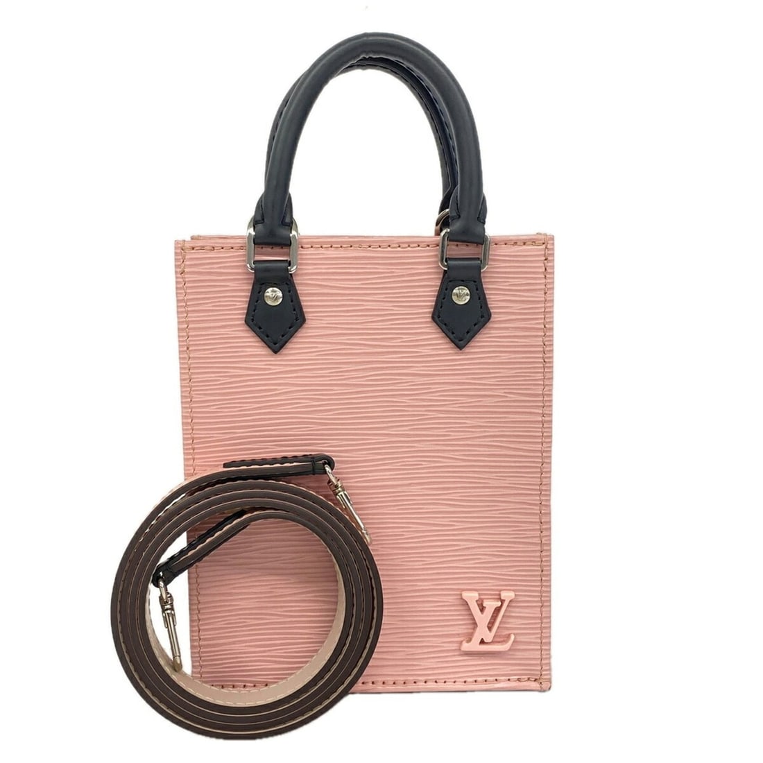 Louis Vuitton Epi Petite Sac Plat Handbag M69575 Rose Ballerine 2-way bag for women OP017628: --- Catalog ---Category: SizeSize (HxWxD): 17cm x 13.5cm x 5cm / 6.69'' x 5.31'' x 1.96''Category: DesignType: HandbagColor: Rose ballerineGender: WomenCategory: GeneralMPN: M69575Brand: Louis Vuitton