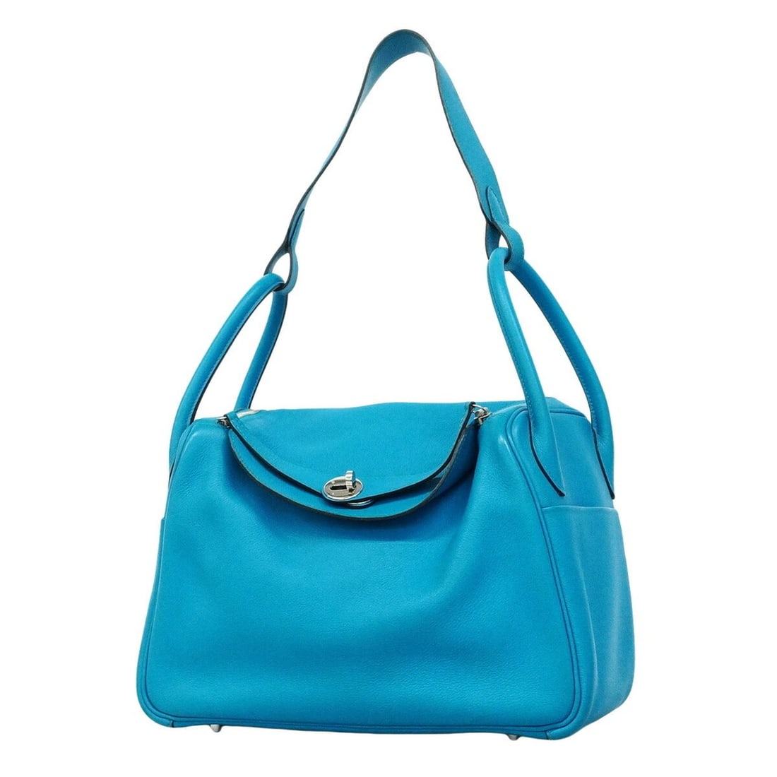 Hermes Lindy 30 Evercolor Blue Zanzibar Handbag, A Stamp, 2-way Bag for Women, OP016237: --- Catalog ---Category: SizeSize (HxWxD): 20cm x 29cm x 15cm / 7.87'' x 11.41'' x 5.9''Category: DesignType: HandbagColor: BlueGender: WomenHardware Color: SilverCategory: GeneralBrand: Hermes--- Ite
