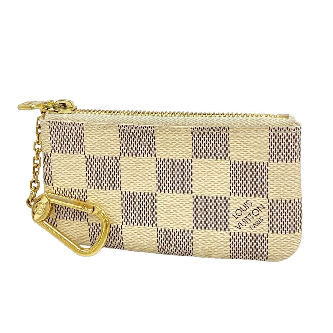 Louis Vuitton Damier Azur Pochette Clé Wallet/Coin Case N62659 White Women's OP015541: --- Catalog ---Category: SizeSize (HxWxD): 6.5cm x 12cm x 5.00mm / 2.55'' x 4.72'' x 0.19''Category: DesignType: Coin purse/coin caseColor: WhiteGender: WomenCategory: GeneralMPN: N62659Brand: Louis V