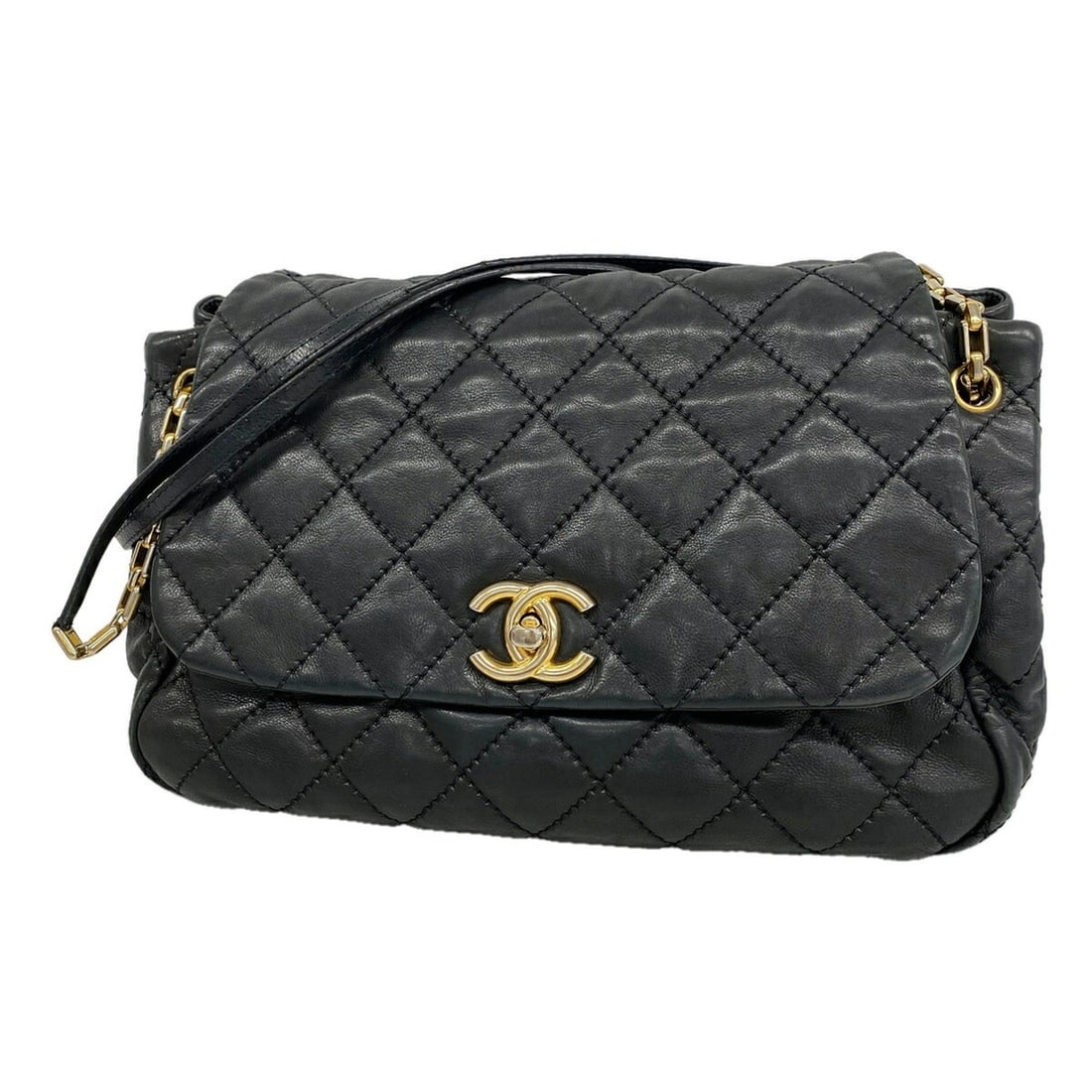 Chanel Shoulder Bag, Wild Stitch Chain Shoulder, Leather, Black, Women's OP015296: --- Catalog ---Category: SizeSize (HxWxD): 28cm x 34cm x 16cm / 11.02'' x 13.38'' x 6.29''Category: DesignType: Shoulder bagColor: BlackGender: WomenMaterial: Leather Hardware Color: GoldCategory: Gen