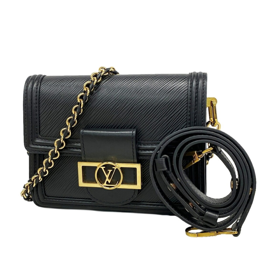 Louis Vuitton Epi Dauphine NV Mini Shoulder Bag M55964 Noir (Women's) OP015275: --- Catalog ---Category: SizeSize (HxWxD): 16cm x 19.5cm x 8.5cm / 6.29'' x 7.67'' x 3.34''Category: DesignType: Shoulder bagColor: NoirGender: WomenCategory: GeneralMPN: M55964Brand: Louis Vuitton---