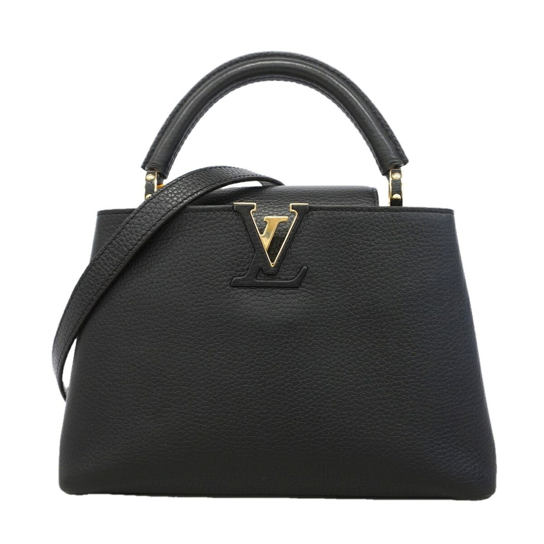 Louis Vuitton Capucines BB handbag M94755 Noir 2-way bag for women: --- Catalog ---Category: SizeSize (HxWxD): 18cm x 26.5cm x 9cm / 7.08'' x 10.43'' x 3.54''Category: DesignType: HandbagColor: NoirGender: WomenCategory: GeneralMPN: M94755Brand: Louis Vuitton--- Item 