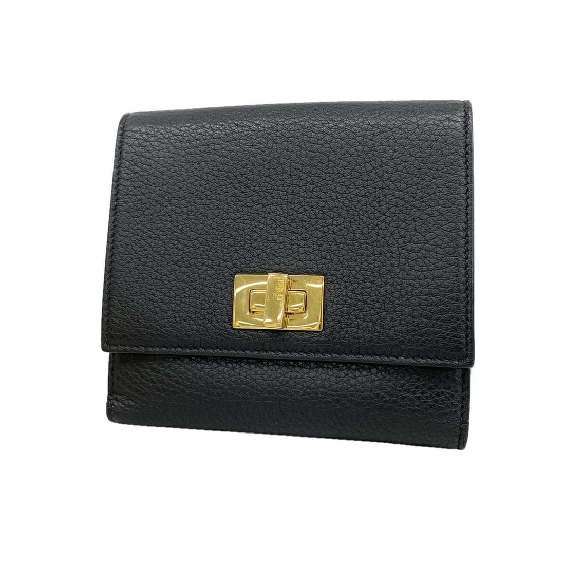 Fendi Tri-fold Wallet, Leather, Black, Women's, P3429407: --- Catalog ---Category: SizeSize (HxWxD): 12cm x 11cm x 2.5cm / 4.72'' x 4.33'' x 0.98''Category: DesignType: Wallet (tri-fold)Color: BlackGender: WomenMaterial: Leather Category: GeneralBrand: Fendi
