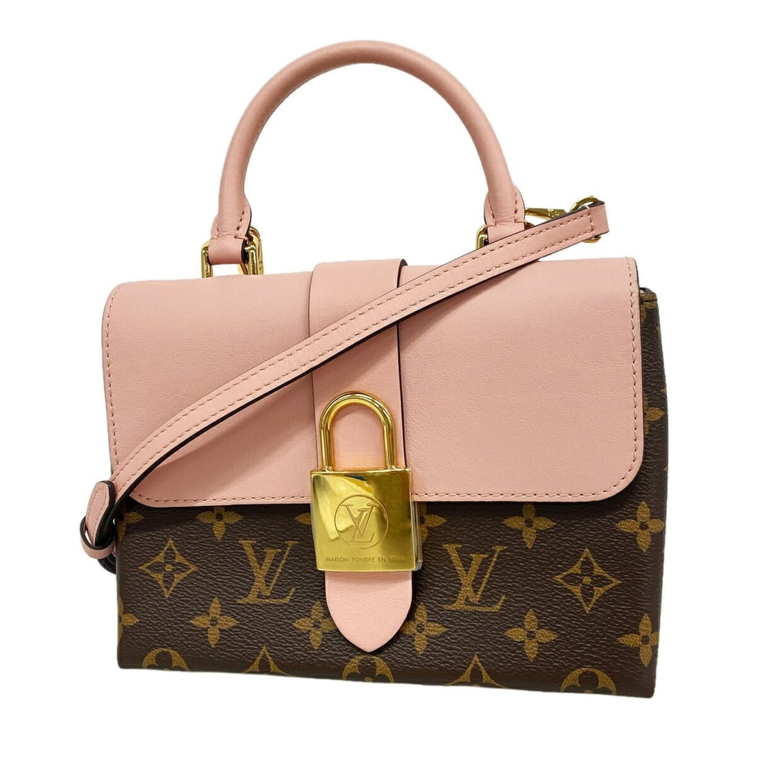 Louis Vuitton Monogram Rocky BB Handbag M44080 Rose Poudre 2-way bag for women OP021239: --- Catalog ---Category: SizeSize (HxWxD): 15.5cm x 20cm x 8cm / 6.1'' x 7.87'' x 3.14''Category: DesignType: HandbagColor: Rose PoudreGender: WomenCategory: GeneralMPN: M44080Brand: Louis Vuitton--- 