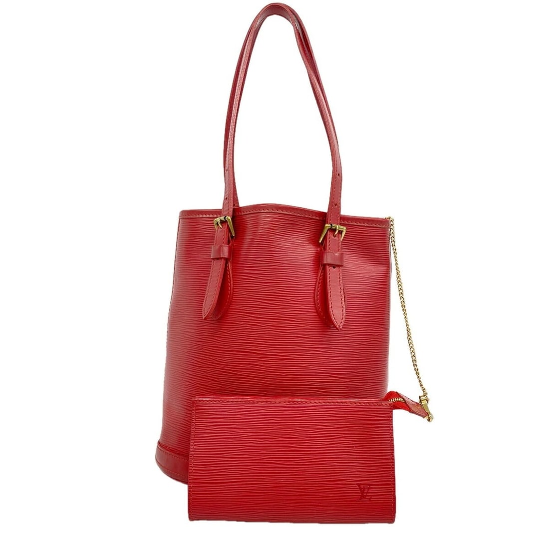 Louis Vuitton Epi Bucket PM Tote Bag M5899E Rouge (Ladies) OP019945: --- Catalog ---Category: SizeSize (HxWxD): 26cm x 23cm x 15.5cm / 10.23'' x 9.05'' x 6.1''Category: DesignType: Tote bagColor: RougeGender: WomenCategory: GeneralMPN: M5899EBrand: Louis Vuitton--- Ite