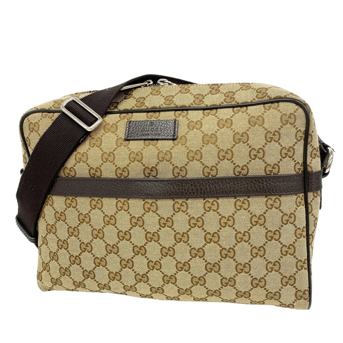 Gucci Shoulder Bag GG Canvas 449173 Beige Women's OP019775 (1 of 12)