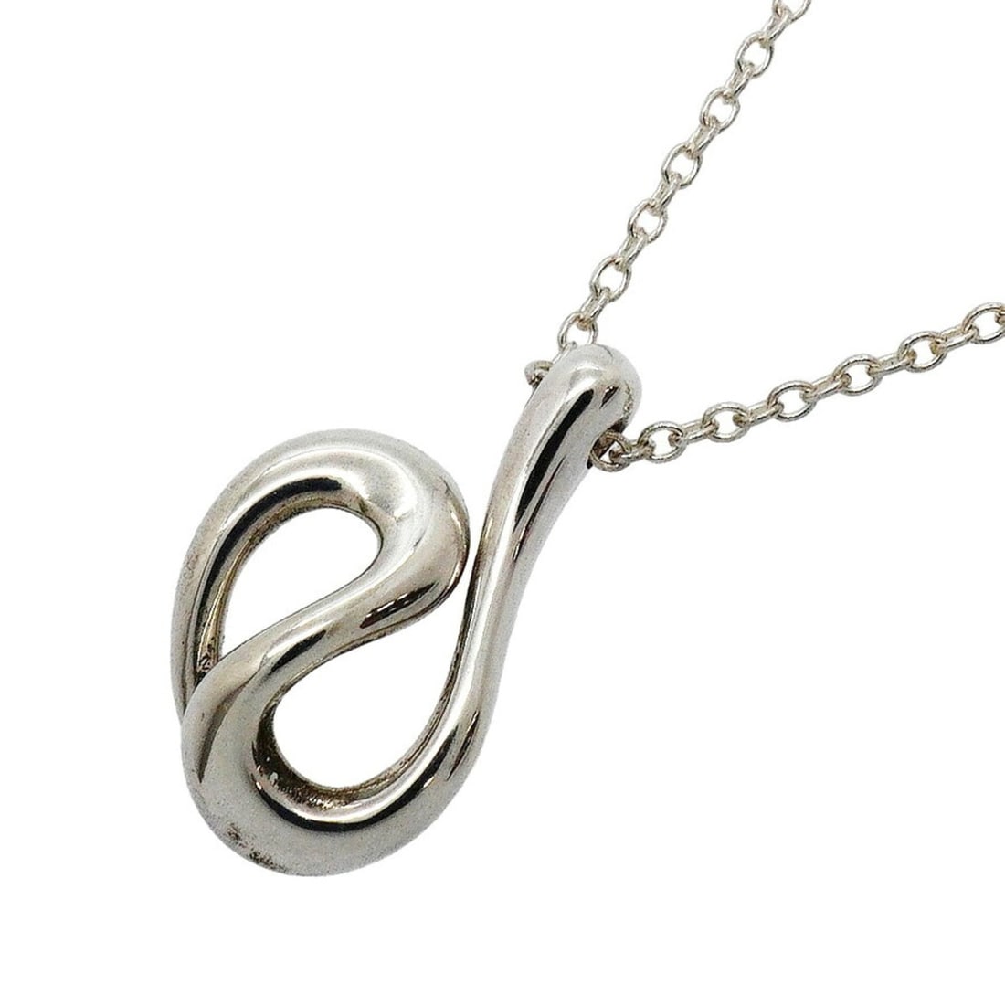 Tiffany & Co. Wave Necklace, Sterling Silver 925, Women's: --- Catalog ---Category: SizePendant Size: 17.5mm x 10.5mm / 0.68'' x 0.41''Neck Circumference: 40.5 cm / 15.94''Category: DesignGender: WomenMaterial: Silver 925Necklace Type: NecklaceCategory: Gener