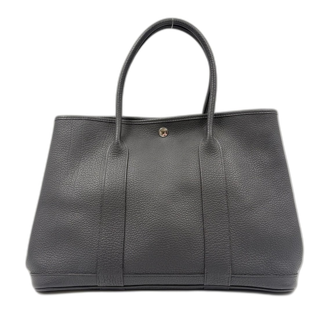 HERMES Garden Party PM Handbag, Gray: --- Catalog ---Category: SizeHandle Drop: 15.00cm / 5.91''Size (HxWxD): 26cm x 36cm x 17cm / 10.23'' x 14.17'' x 6.69''Category: DesignType: HandbagColor: GrayGender: WomenCategory: GeneralLine: Garde