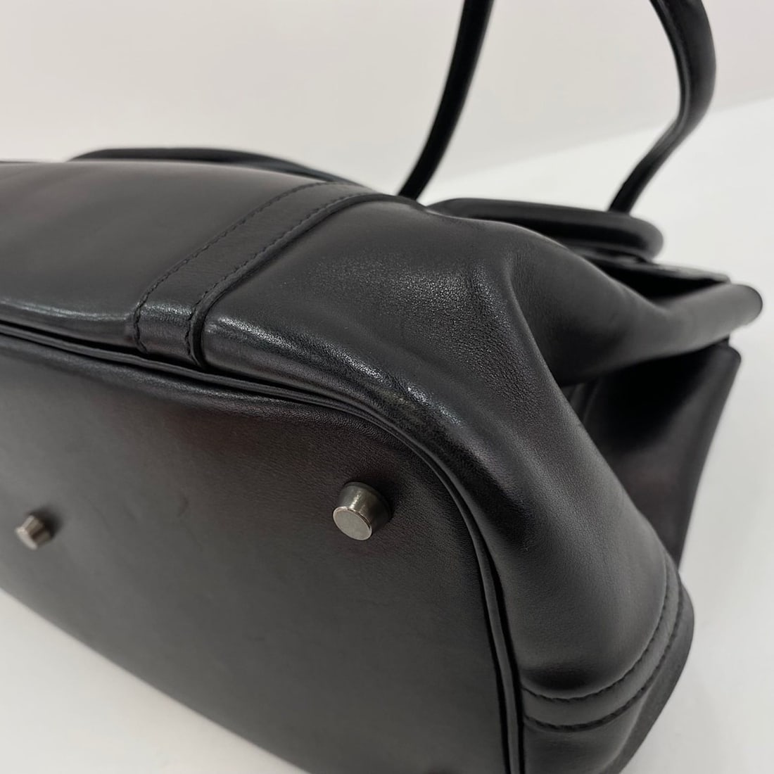 HERMES Initial Shoulder Bag, Black - 8
