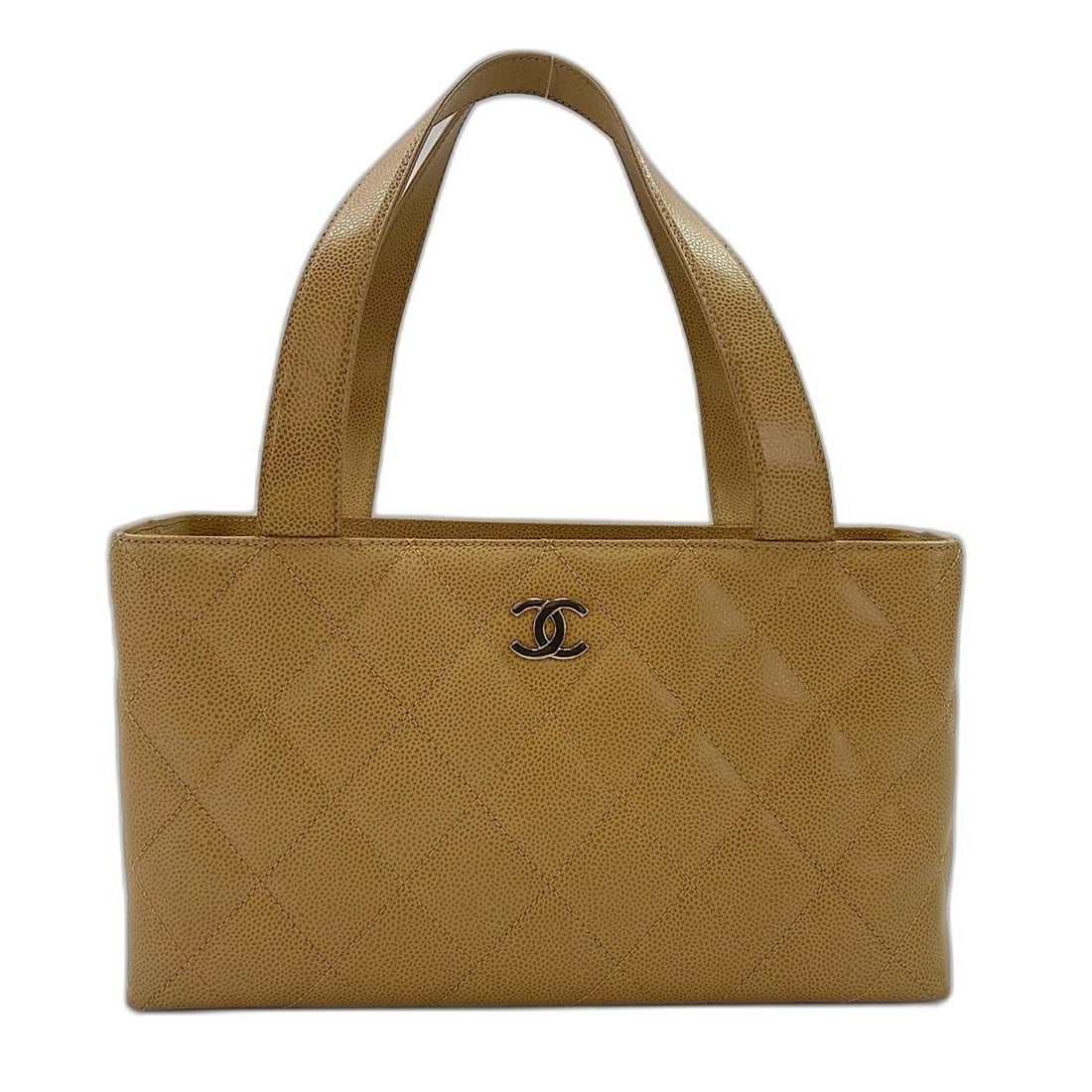 CHANEL Matelassé Tote Bag, Beige: --- Catalog ---Category: SizeHandle Drop: 23.00cm / 9.06''Size (HxWxD): 17cm x 30cm x 10cm / 6.69'' x 11.81'' x 3.93''Category: DesignType: Tote bagColor: BeigeGender: WomenCategory: GeneralLine: Mate