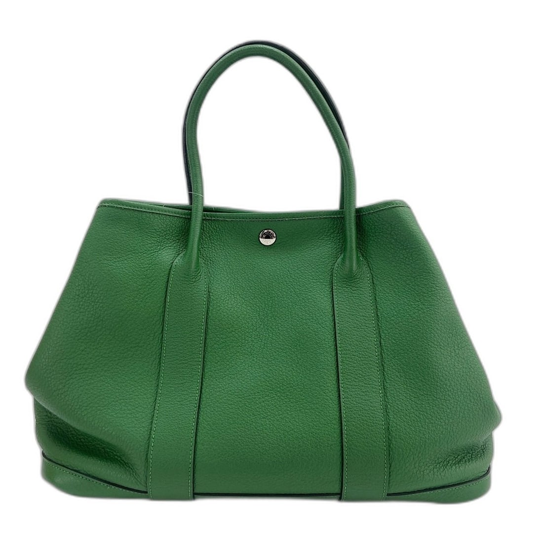 HERMES Garden Party PM Handbag, Green (1 of 12)