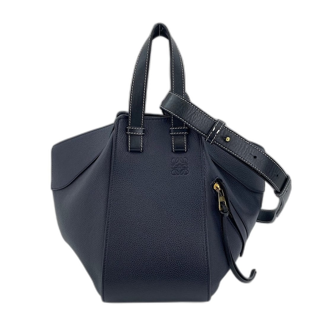 LOEWE Hammock Small Handbag Shoulder Bag Navy (1 of 14)