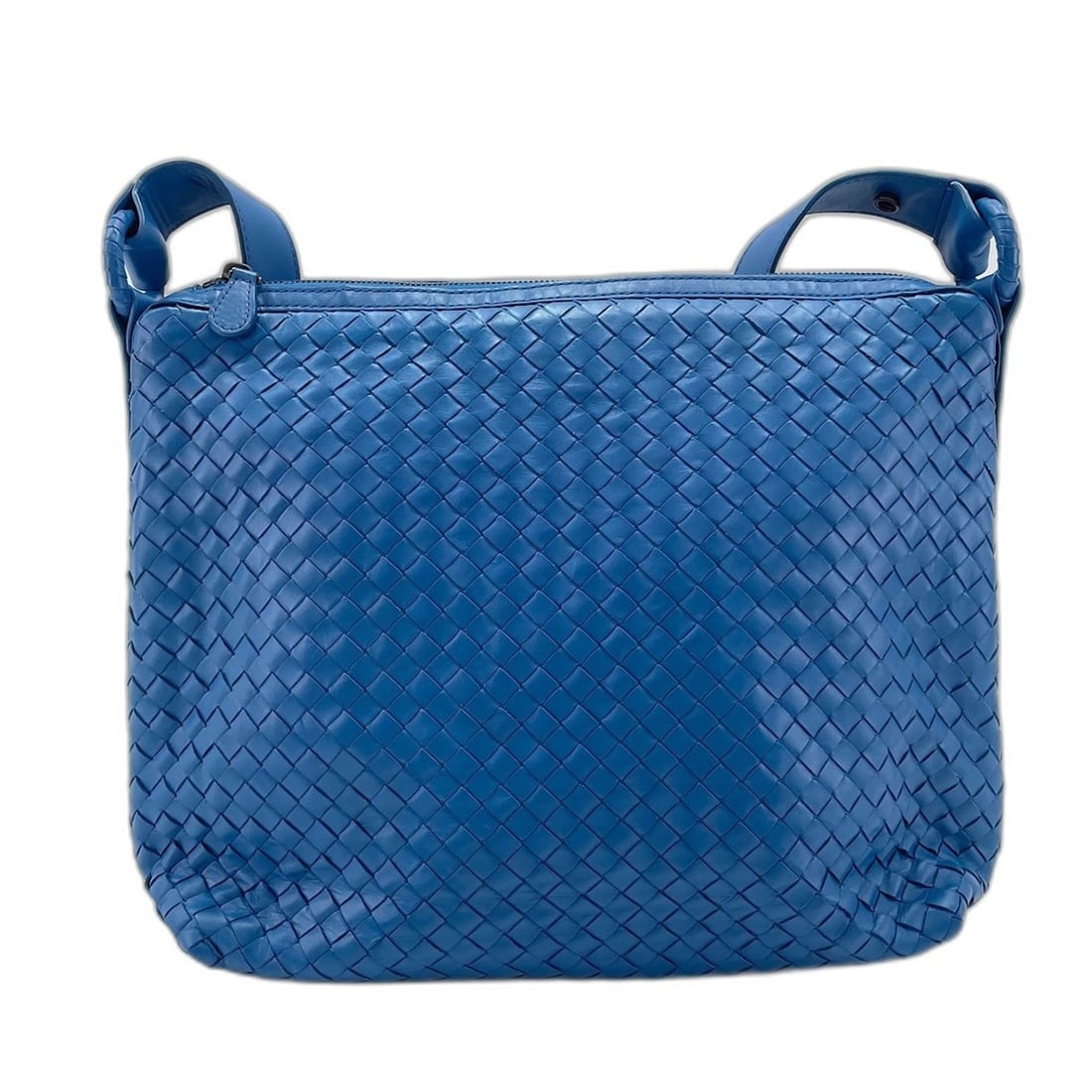 BOTTEGA VENETA Intrecciato Shoulder Bag, Blue (1 of 10)