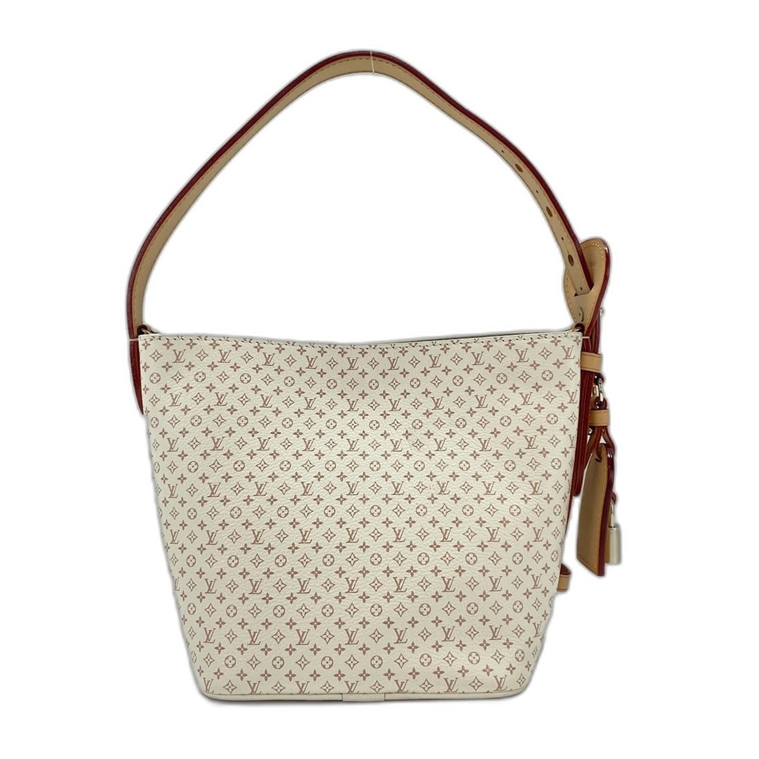 LOUIS VUITTON All-in BB Handbag, White: --- Catalog ---Category: SizeSize (HxWxD): 19cm x 17cm x 13cm / 7.48'' x 6.69'' x 5.11''Category: DesignType: HandbagColor: WhiteGender: WomenCategory: GeneralBrand: Louis Vuitton--- Item List ---Sect