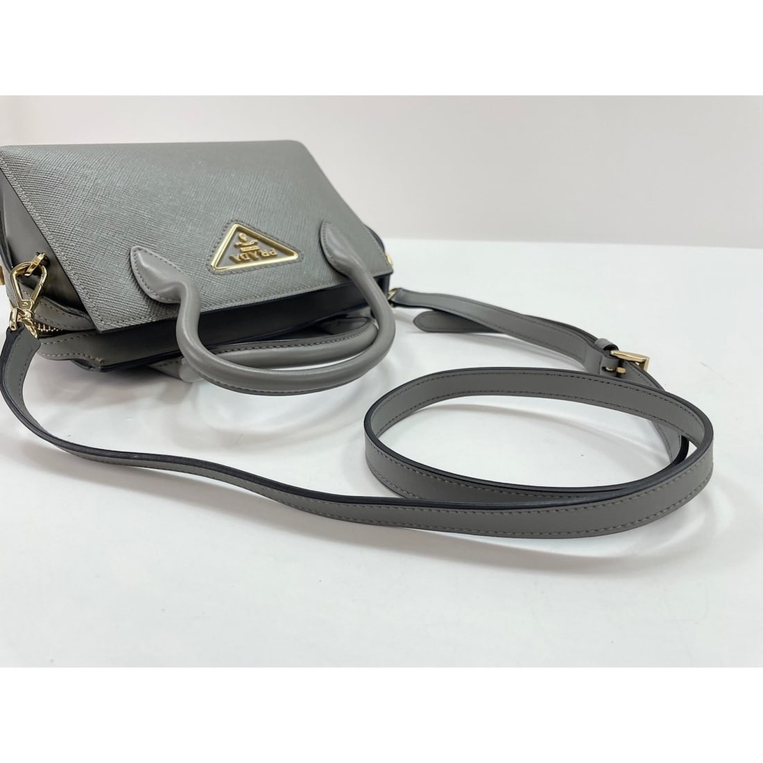 PRADA shoulder bag, gray - 10
