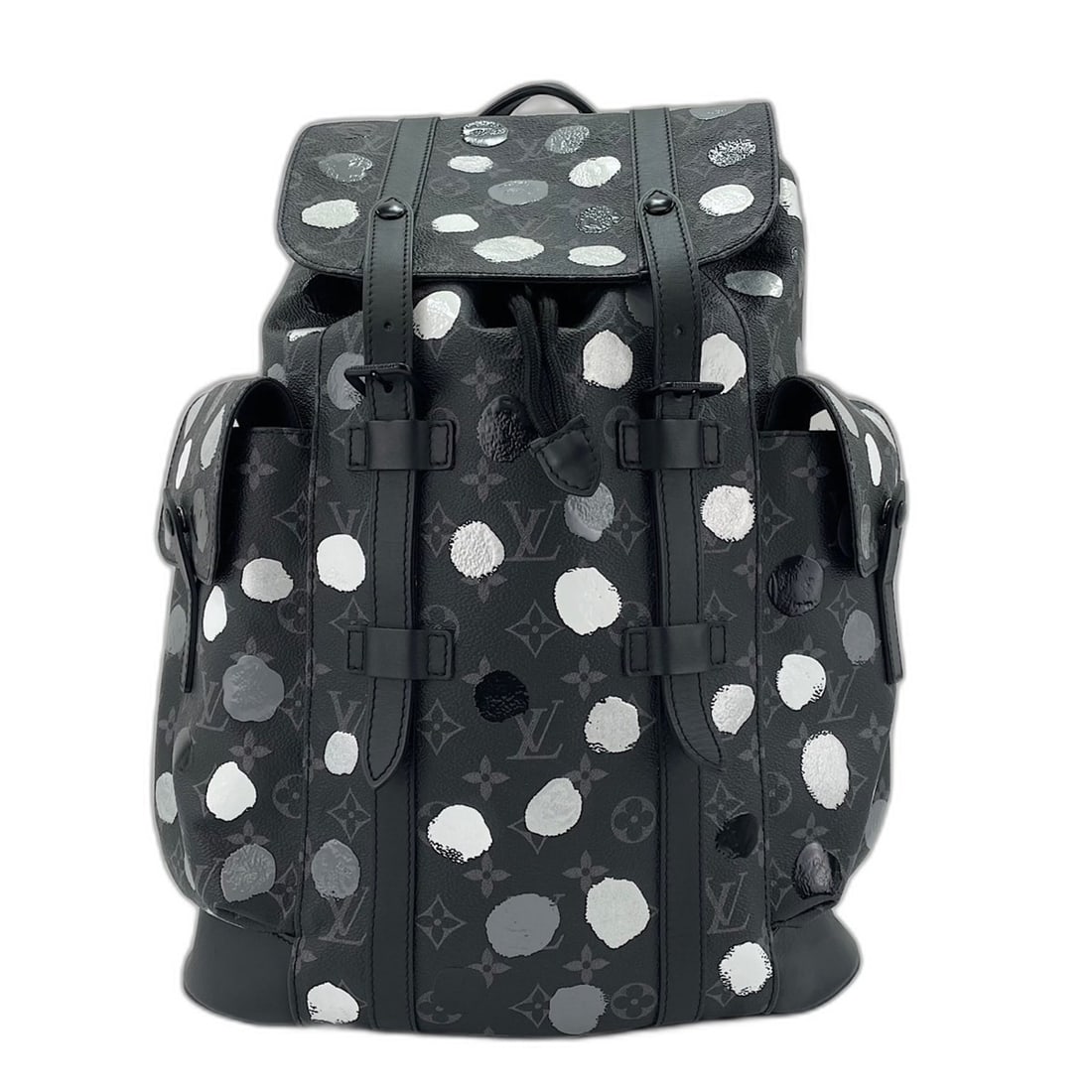 LOUIS VUITTON Christopher MM Backpack, Black: --- Catalog ---Category: SizeSize (HxWxD): 44cm x 38cm x 21cm / 17.32'' x 14.96'' x 8.26''Category: DesignType: BackpackColor: BlackGender: WomenCategory: GeneralBrand: Louis Vuitton--- Item List ---S